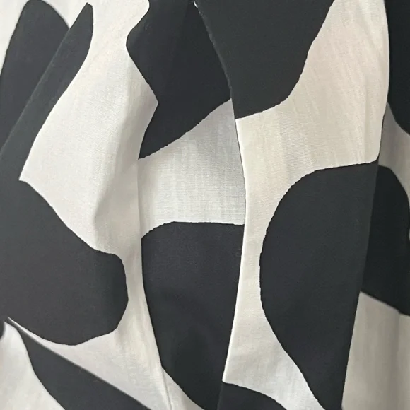 NWT Anthropologie Black and White “The Bettina” Floral Dress - Picture 5 of 11